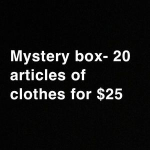 20 articles of clothes for $25